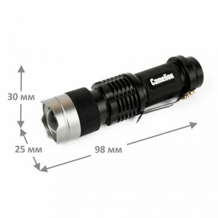 Фонарь CAMELION XP-E, ЯРКИЙ, ZOOM, 3 режима, питание 1хAA, LED5135 Фонарь CAMELION XP-E, ЯРКИЙ, ZOOM, 3 режима, питание 1хAA, LED5135