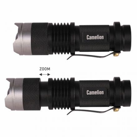 Фонарь CAMELION XP-E, ЯРКИЙ, ZOOM, 3 режима, питание 1хAA, LED5135 Фонарь CAMELION XP-E, ЯРКИЙ, ZOOM, 3 режима, питание 1хAA, LED5135