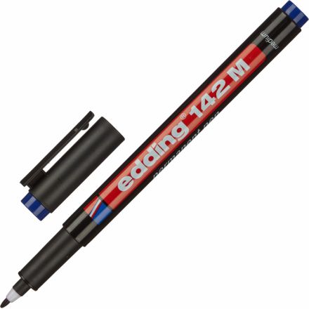 Маркер для глянц. поверхностей EDDING 142/3 M синий 1 мм Маркер для глянц. поверхностей EDDING 142/3 M синий 1 мм