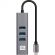 Концентратор USB хаб ExeGate (EX293987RUS) DUB-4TC 4-в-1 серебр Концентратор USB хаб ExeGate (EX293987RUS) DUB-4TC 4-в-1 серебр