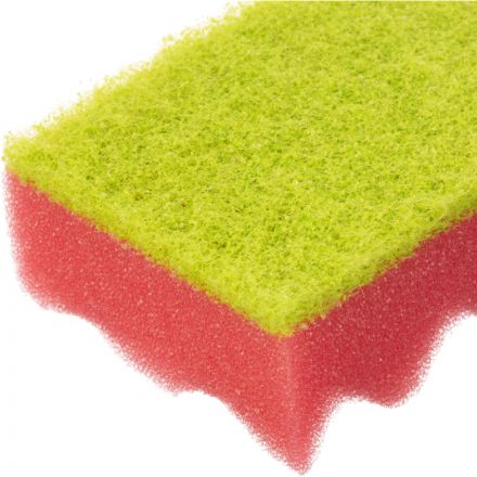 Губки для мытья посуды QUALITA BUBBLE EFFECT 100х66х37мм 5 шт/уп