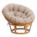 Кресло Папасан/Papasan (23/01 W) /с подушкой и ремешками/ 115х101х104см, пекан орех, подушка рогожка, меланж Кресло Папасан/Papasan (23/01 W) /с подушкой и ремешками/ 115х101х104см, пекан орех, подушка рогожка, меланж