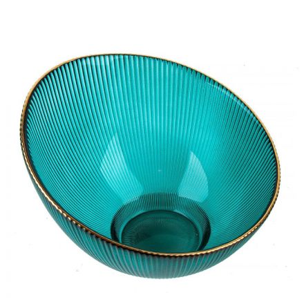 Салатник Frost stripe (зелен)d=17,2см h=12,5см v=650мл(стекло),9950317-4 Салатник Frost stripe (зелен)d=17,2см h=12,5см v=650мл(стекло),9950317-4