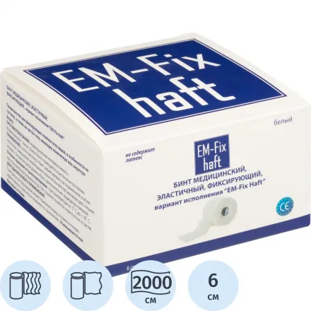 Перевяз. ср-ва Бинт самофикс эласт 20 м × 6 см EM-Fix HAFT