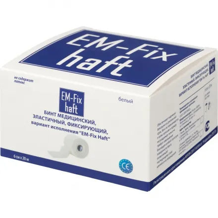 Перевяз. ср-ва Бинт самофикс эласт 20 м × 6 см EM-Fix HAFT