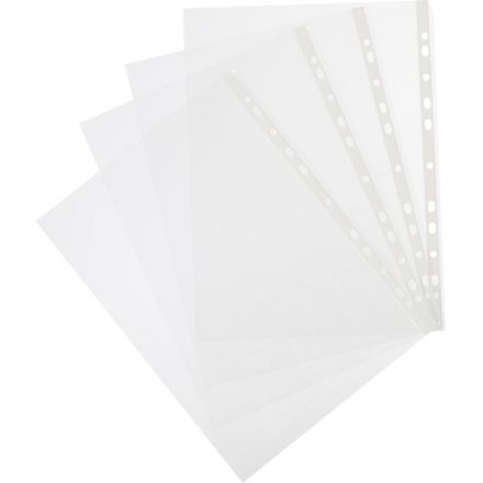 Файл-вкладыш перфорированная А4 100шт., гладкая Элементари 0,030 мм Файл-вкладыш перфорированная А4 100шт., гладкая Элементари 0,030 мм