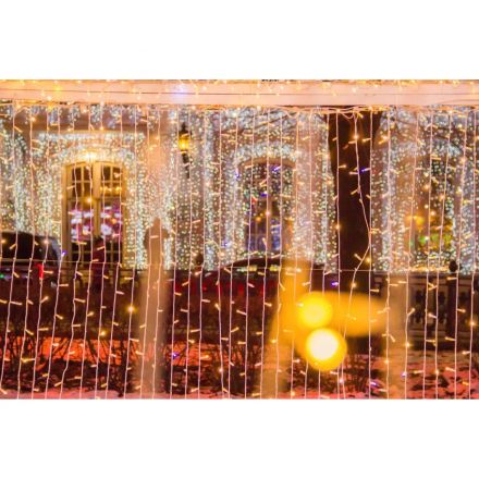 Гирлянда светодиодная 264 LED ламп, размер 300х200 cм,тепл.белый,1реж.94786