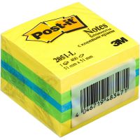 Стикеры Post-it Original 51х51 мм неоновые 3 цвета (1 блок, 400 листов)