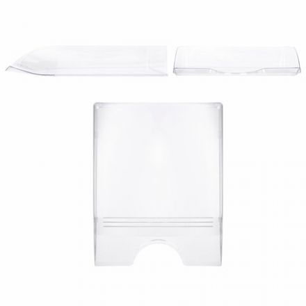 Лоток горизонтальный для бумаг "Дельта", А4 (315х250х60 мм), прозрачный, ЛТГ-30463