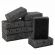 Губки для посуды SQUARE BLACK 98х66х30 мм, КОМПЛЕКТ 10 шт., КРУПНОПОРИСТЫЙ поролон/абразив LAIMA, 608648