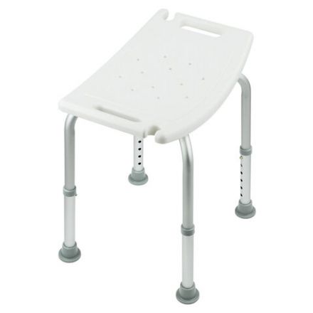 Стул сиденье прямоугольный ТИТАН для купания в душе / ванной, регулировка высоты ножек под любой рост, BRABIX, 532620