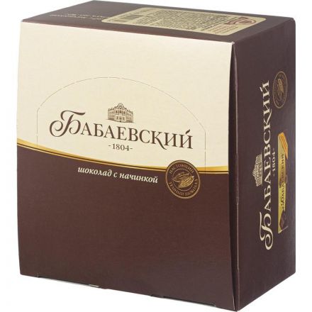 Шоколад Бабаевский с шоколадной начинкой, 20шт х 50г