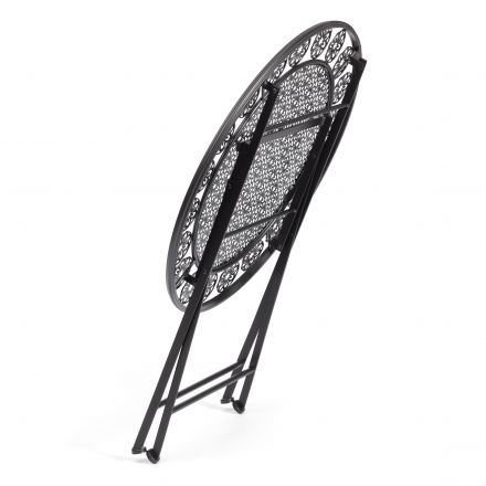 Стол Патио/Patio (PL08-11139) стальной сплав, черный, 70х75см
