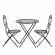 Стол Патио/Patio (PL08-11139) стальной сплав, черный, 70х75см