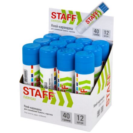 Клей-карандаш STAFF EVERYDAY, 40 г, 228665 Клей-карандаш STAFF EVERYDAY, 40 г, 228665