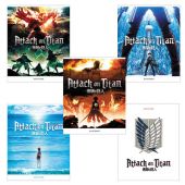 Тетрадь А5, 48 л., HATBER скоба, клетка, обложка картон, "Атака Титанов_Выпуск №1" (микс в спайке), 083429, 48Т5В1