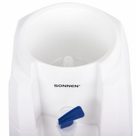 Кулер-водораздатчик БЕЗ НАГРЕВА И ОХЛАЖДЕНИЯ, SONNEN TS-01W, настольный, 1 кран, белый, 456175