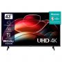Телевизор HISENSE 43A6K, 43" (108 см), 3840 x 2160, 4K, 16:9, Vidaa, Wi-Fi, черный