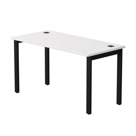 Стол прямой Everprof EVO на металлокаркасе 1380х670х755 мм Белый/Черный Стол прямой Everprof EVO на металлокаркасе 1380х670х755 мм Белый/Черный