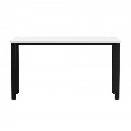 Стол прямой Everprof EVO на металлокаркасе 1380х670х755 мм Белый/Черный Стол прямой Everprof EVO на металлокаркасе 1380х670х755 мм Белый/Черный