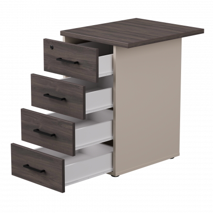 Тумба приставная Everprof EVO с топом 510х600x755 Кашемир/Дуб Пасадена Тумба приставная Everprof EVO с топом 510х600x755 Кашемир/Дуб Пасадена