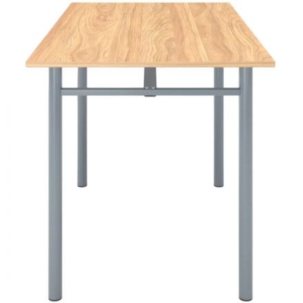 Стол обеденный MET_Комус Мебель Well 1200х700 дуб урбан/серый