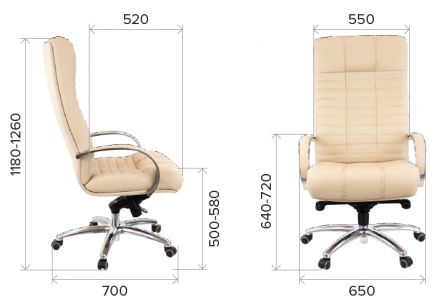 Кресло Everprof Atlant AL M Кожа Коричневый