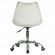 Кресло стул BRABIX "Eames MG-310 CH", хром, пластик белый, экокожа белая, 532923