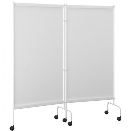 Ширма медицинская MEG_на колесах, двухсекционная ШМ (код МСК-2302)