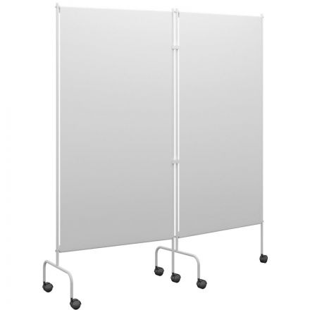 Ширма медицинская MEG_на колесах, двухсекционная ШМ (код МСК-2302)