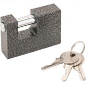 Замок навесной УЗК Аллюр ВС1Ч-760 (61xd=10) чугун антич/серебро (3кл)