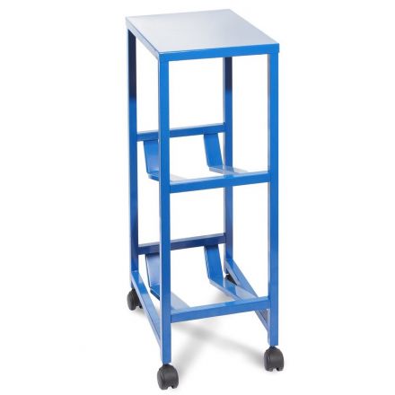 Стеллаж для воды Бомис-2П моб на 2 тары синий 460х150х870 мм Стеллаж для воды Бомис-2П моб на 2 тары синий 460х150х870 мм