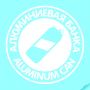 Наклейка "Алюминиевая банка" белая, круглая