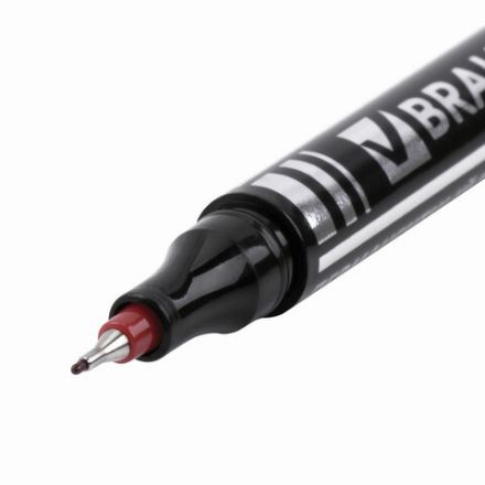 Маркер перманентный BRAUBERG "Jet", КРАСНЫЙ, супертонкий металлический наконечник 0,5 мм, 150509 Маркер перманентный BRAUBERG "Jet", КРАСНЫЙ, супертонкий металлический наконечник 0,5 мм, 150509