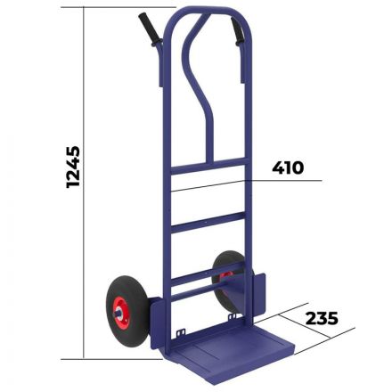 Тележка грузовая КГ 250 колеса пневмо d 250 Тележка грузовая КГ 250 колеса пневмо d 250