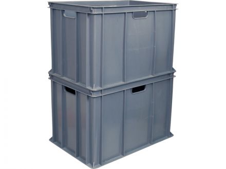 Ящик 600х400х410 сплошной серый Ящик 600х400х410 сплошной серый