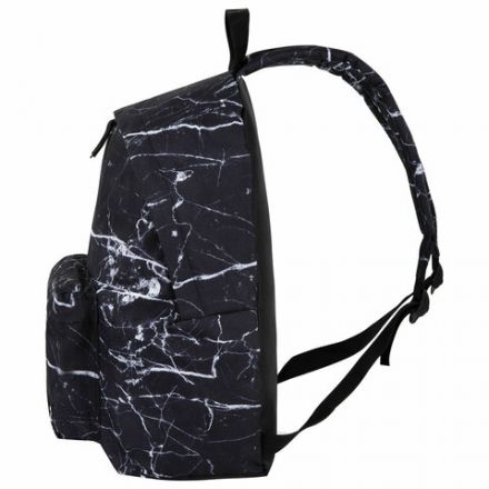Рюкзак BRAUBERG СИТИ-ФОРМАТ универсальный, "Black marble", черный, 41х32х14 см, 270790 Рюкзак BRAUBERG СИТИ-ФОРМАТ универсальный, "Black marble", черный, 41х32х14 см, 270790