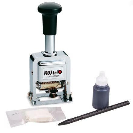 Нумератор KW-trio, 6-разрядный, автоматический, металлический, 20600 Нумератор KW-trio, 6-разрядный, автоматический, металлический, 20600