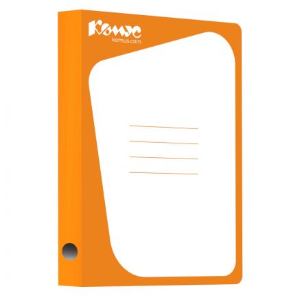 Скоросшиватель картонный Комус каширован.картон 30мм оранжевый Скоросшиватель картонный Комус каширован.картон 30мм оранжевый