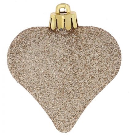 Украшение новогоднее Сердца, набор из 6 шт, D 6 см, L6 W2,5 H7 см 753611 Украшение новогоднее Сердца, набор из 6 шт, D 6 см, L6 W2,5 H7 см 753611