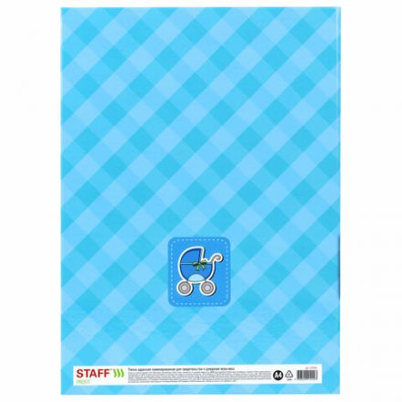 Папка адресная ламинированная "СВИДЕТЕЛЬСТВО О РОЖДЕНИИ", А4, для мальчика, STAFF "Profit", 129588 Папка адресная ламинированная "СВИДЕТЕЛЬСТВО О РОЖДЕНИИ", А4, для мальчика, STAFF "Profit", 129588