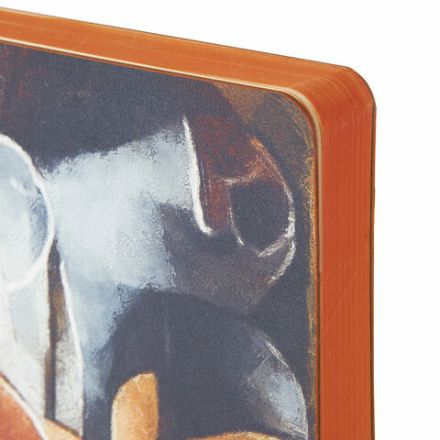 Ежедневник недатированный А5 (138х213 мм), BRAUBERG VISTA, под кожу, гибкий, 136 л., "Rose flower", 112016