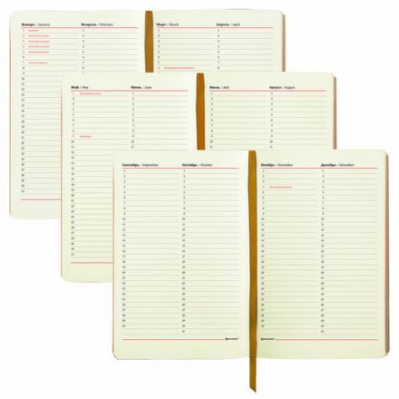 Ежедневник недатированный А5 (138х213 мм), BRAUBERG VISTA, под кожу, гибкий, 136 л., "Rose flower", 112016