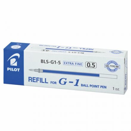 Стержень гелевый PILOT, 128 мм, СИНИЙ, узел 0,5 мм, линия письма 0,3 мм, BLS-G1-5 Стержень гелевый PILOT, 128 мм, СИНИЙ, узел 0,5 мм, линия письма 0,3 мм, BLS-G1-5