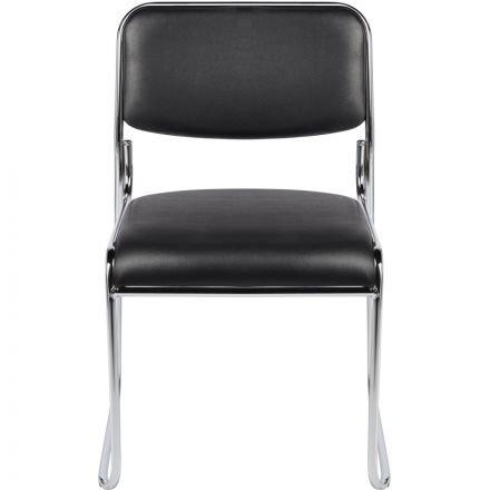 Стул BN_TQ_Стул Echair-802 VP к/з черный,без подл., хром