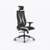 Кресло SynchroSit 10 B2-170D - T+UMF(SY271)+Extra /Kb38/Wh09/D02P/H13mL-Pf-1DF(M18.B11.G19.W31) Черн-Белый