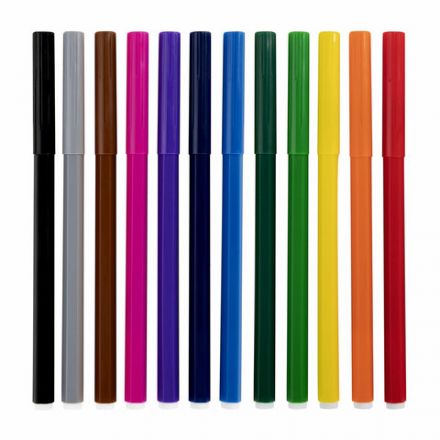 Фломастеры 12 ЦВЕТОВ CENTROPEN "Washable", смываемые, вентилируемый колпачок, 7790/12TP, 7 7790 1285