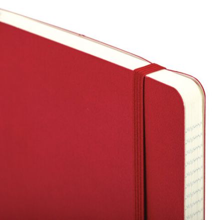 Блокнот А5 (130х210 мм), BRAUBERG ULTRA, под кожу, 80 г/м2, 96 л., линия, красный, 113017