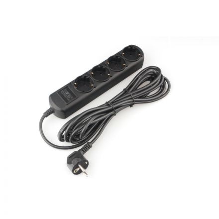 Удлинитель Power Cube 3м, 4р, без выкл., 16А черн. (PC-2B-3M)