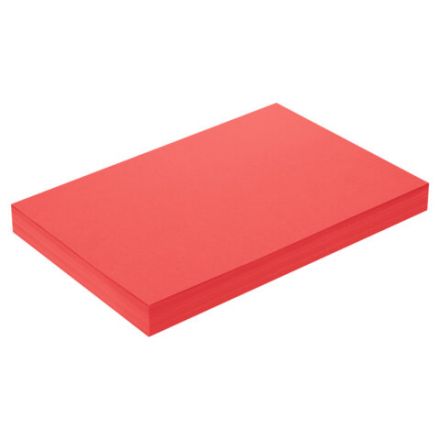 Бумага цветная ПЛОТНАЯ BRAUBERG, А4, 160 г/м2, 250 л., красная, интенсив, для печати, творчества, 116672